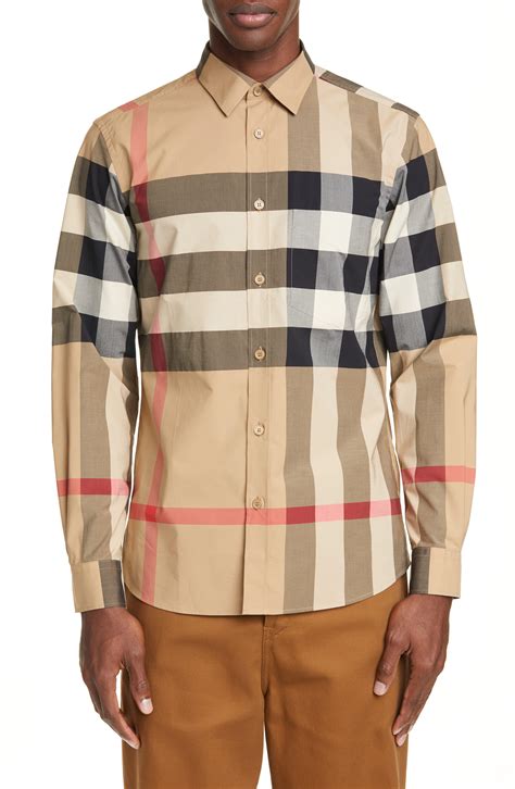 burberry print shirts india|burberry button up shirt men.